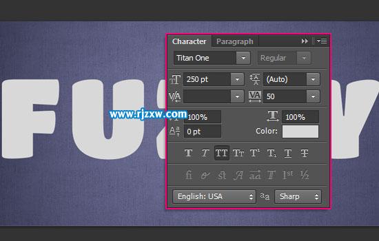 PS制作可愛的毛茸條紋文字