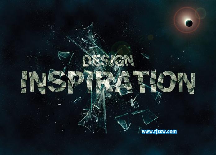 ps巖石字體效果