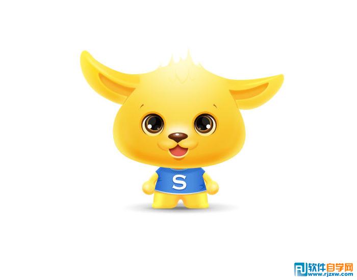 PS繪制柴犬小黃狗卡通表情