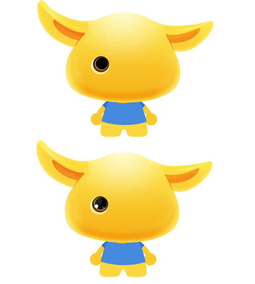 PS繪制柴犬小黃狗卡通表情