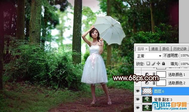 ps逆光人像處理