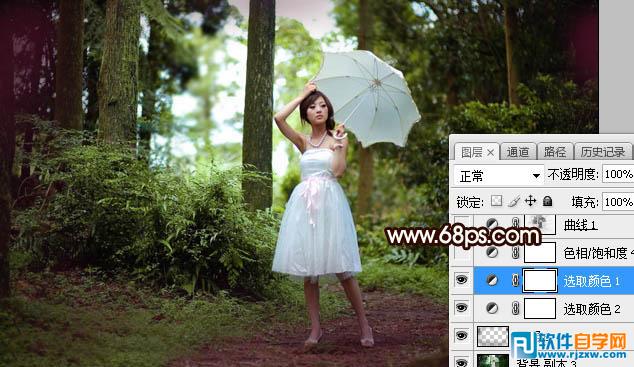 ps逆光人像處理