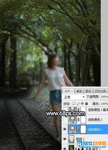 photoshop修改逆光圖片
