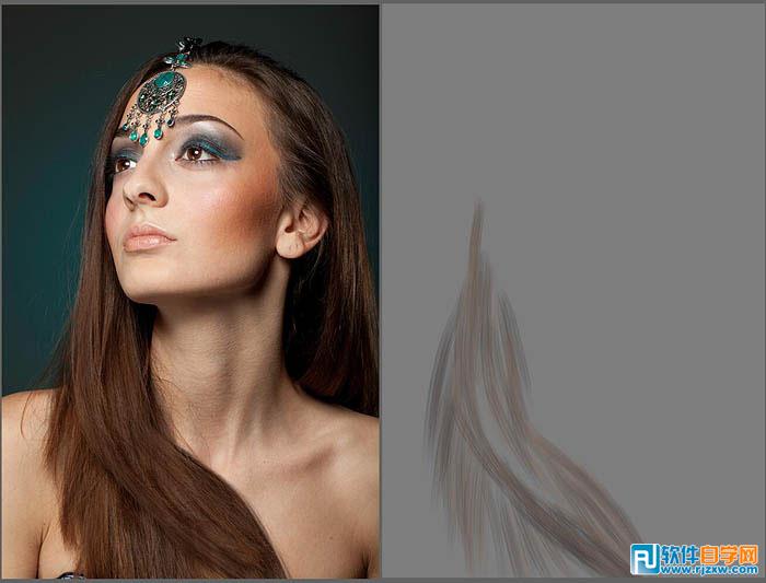 ps圖片怎么處理頭發