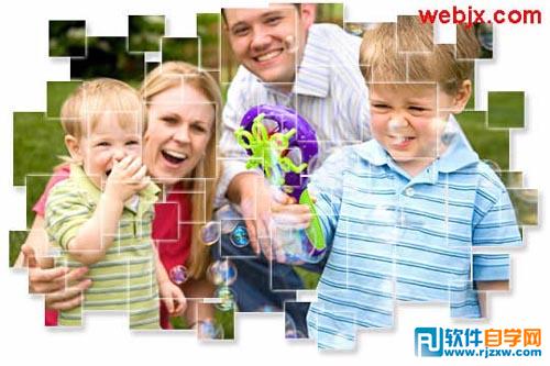 ps圖像錯位效果