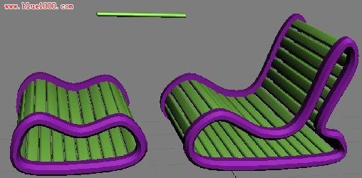 3dmax怎么放樣 做搖椅