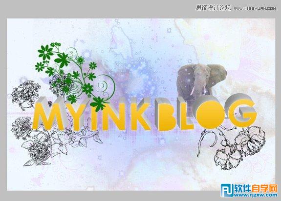 ai制作雙層立體字教程