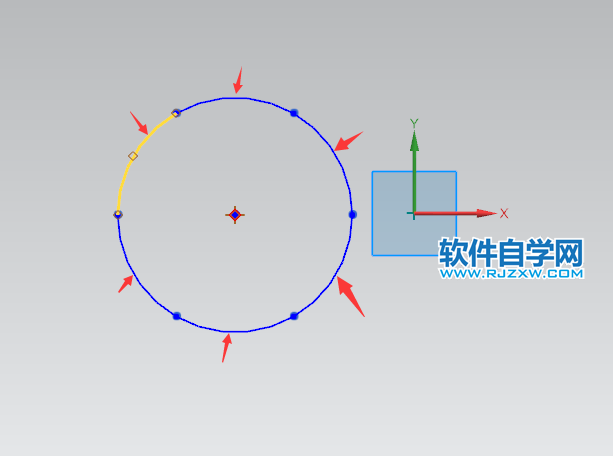 ug怎么在圓上6等分