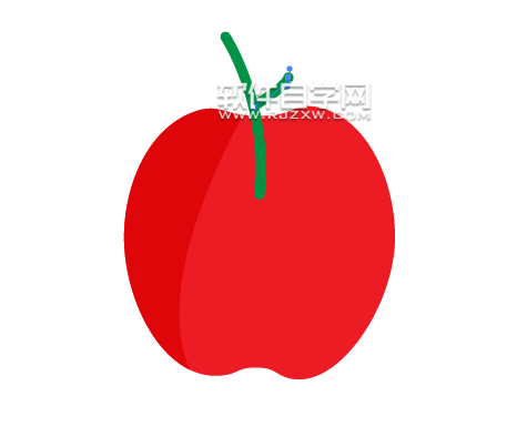 AI怎么繪制紅蘋果圖案