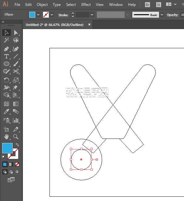ai怎么畫(huà)剪刀簡(jiǎn)筆畫(huà)