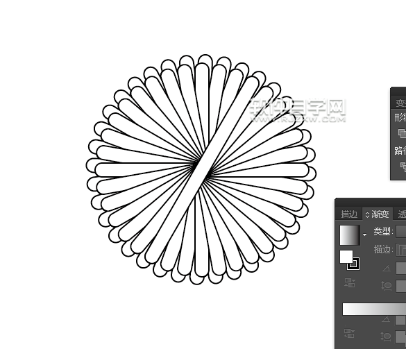 ai怎樣畫向日葵花朵
