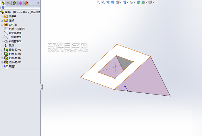 solidworks拉伸切除的介紹