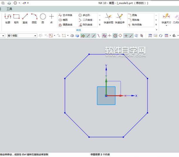 UG10多邊形怎么畫呢？