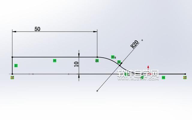 SolidWorks上下彎曲的建模方法
