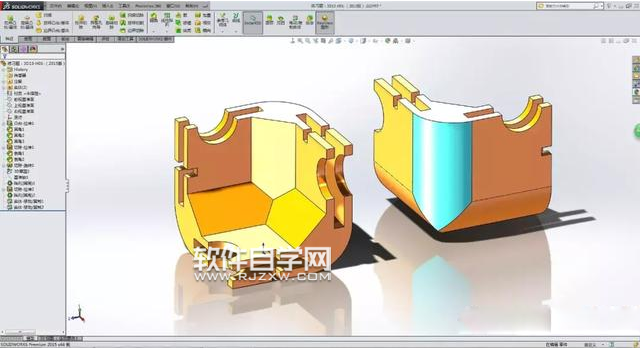 SolidWorks鏡像和圓角練習