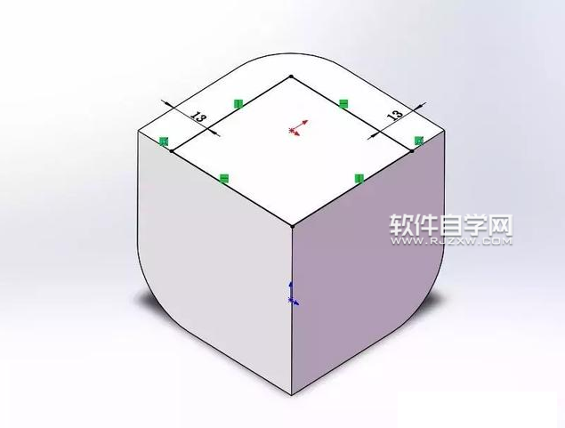SolidWorks鏡像和圓角練習