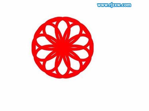 窗花剪紙效果怎么用AI軟件繪制