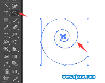 AI螺旋線工具的使用方法