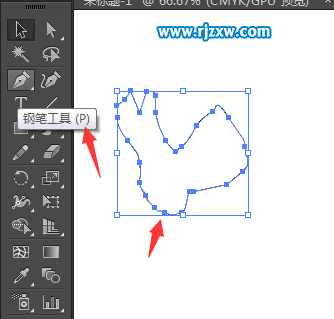 AI刪除錨點工具怎么刪除路徑上面的錨點