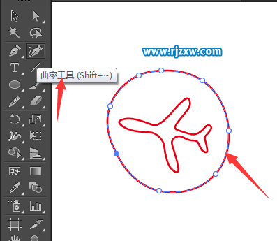 使用AI曲率工具設(shè)計旅行圖標教程