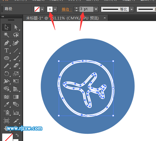 使用AI曲率工具設(shè)計旅行圖標教程