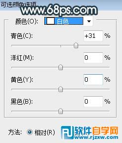 PS軟件給人物加上深秋暗青色
