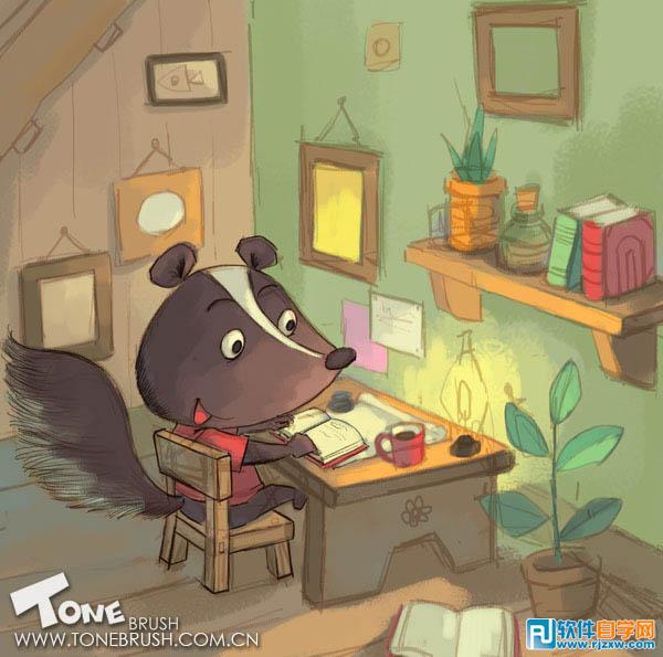 PS手繪卡通老鼠