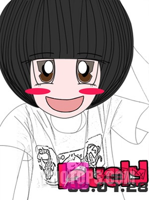 用photoshop把人物照片制作成可愛的漫畫實(shí)例教程