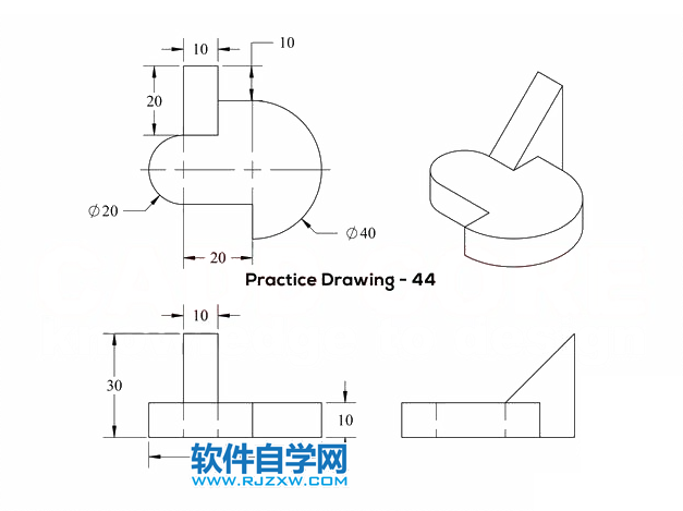 solidworks三維建模步驟練習