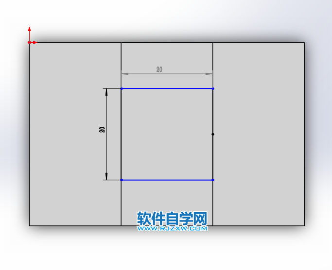 solidworks前視與上視基準(zhǔn)面拉伸切除畫(huà)圖