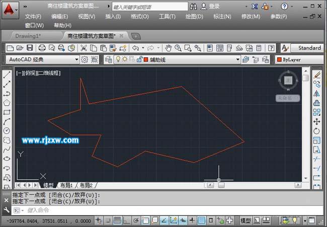 CAD2014軟件怎樣創建面域