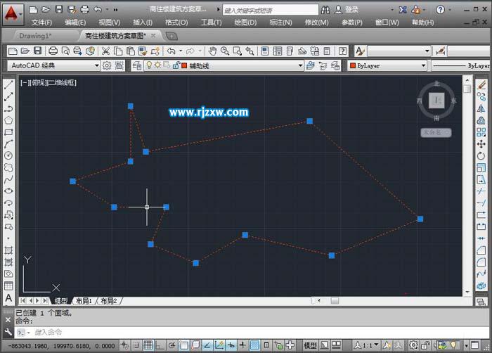 CAD2014軟件怎樣創建面域