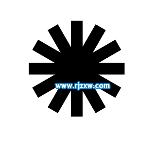 ai怎么用旋轉復制制作齒輪