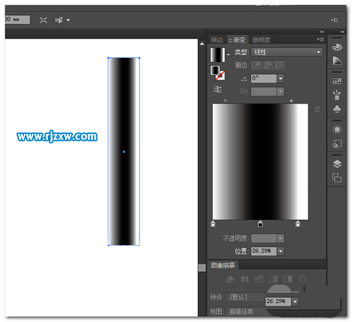 ai軟件怎么繪制黑白條紋背景圖