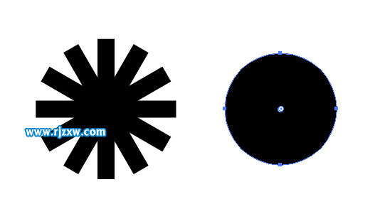 ai怎么用旋轉復制制作齒輪