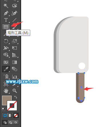 用AI軟件怎么畫菜刀