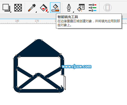 CDRX8制作寫郵箱的圖標(biāo)教程
