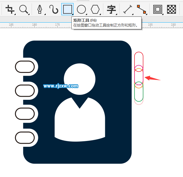 CDR制作用戶通訊錄圖標(biāo)教程