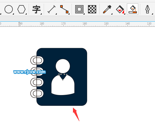 CDR制作用戶通訊錄圖標(biāo)教程