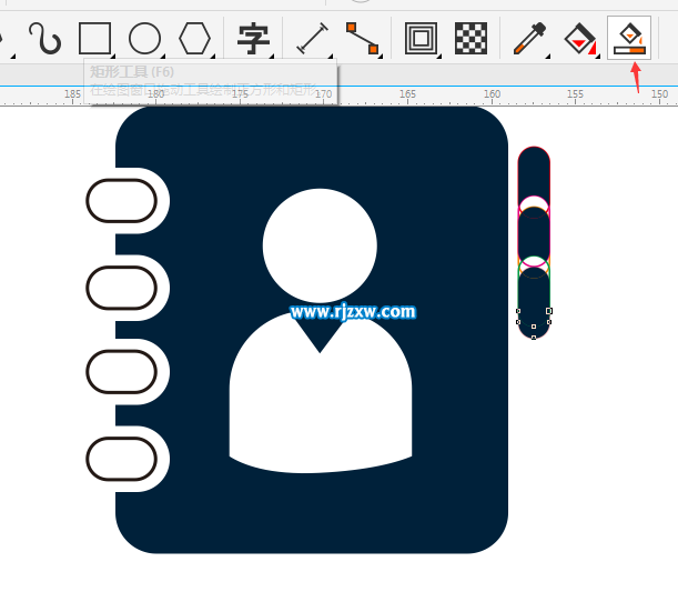CDR制作用戶通訊錄圖標(biāo)教程