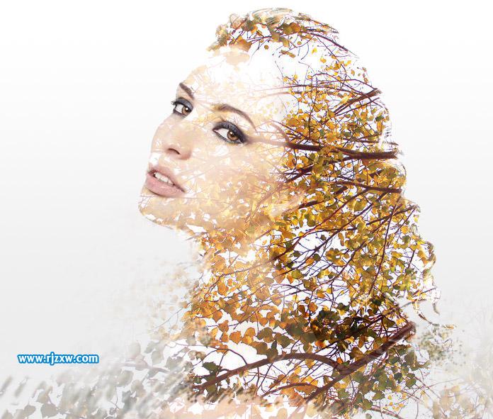 新手怎么用PS做人物和樹木雙重效果