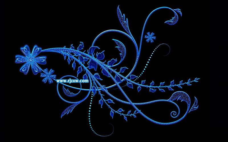 通道快速摳出藤蔓花紋素材