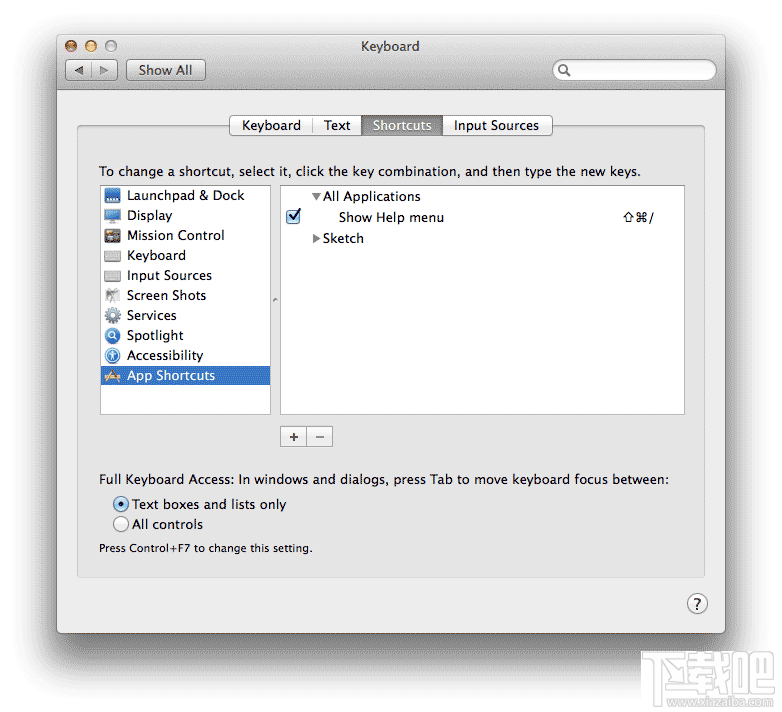 OS X 自定義應(yīng)用快捷鍵和Sketch自定義快捷鍵的方法分享