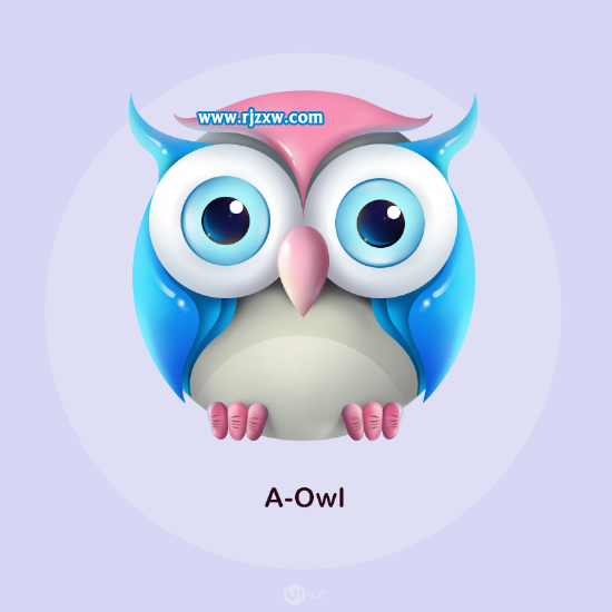 呆萌小貓頭鷹用PS怎么繪制