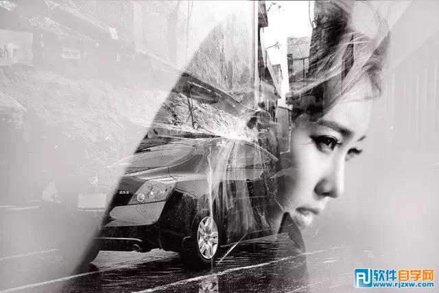 ps制作雙重曝光效果