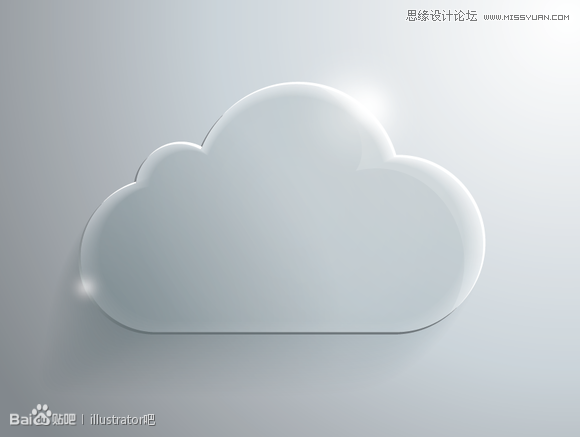 ai繪制圖標之白云立體圖標