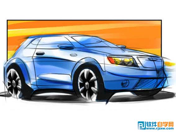 ps鼠繪汽車