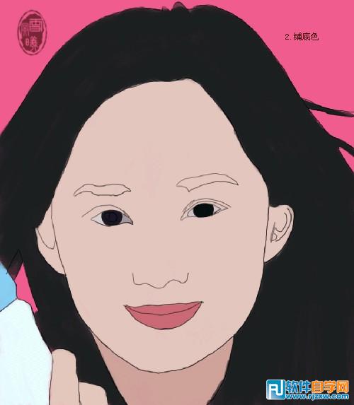 PS鼠繪美女明星頭像