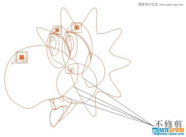 CorelDrawX4繪制綠色可愛的卡通龍