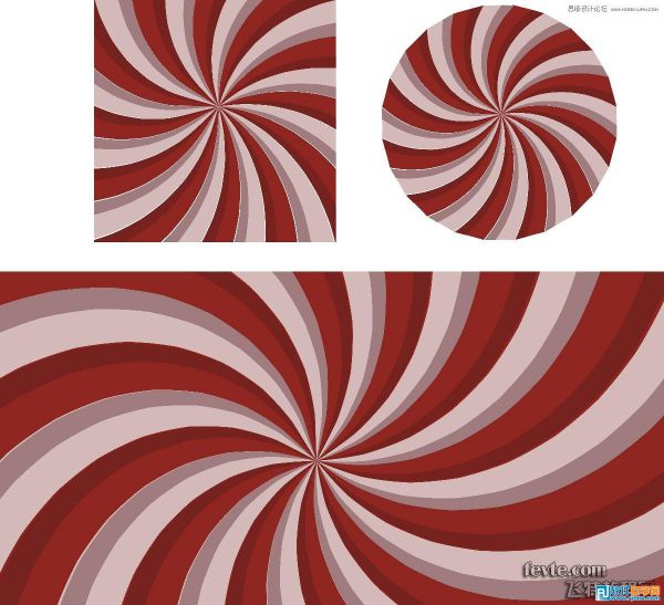 用CorelDRAW X6交互式工具設計旋轉復古背景